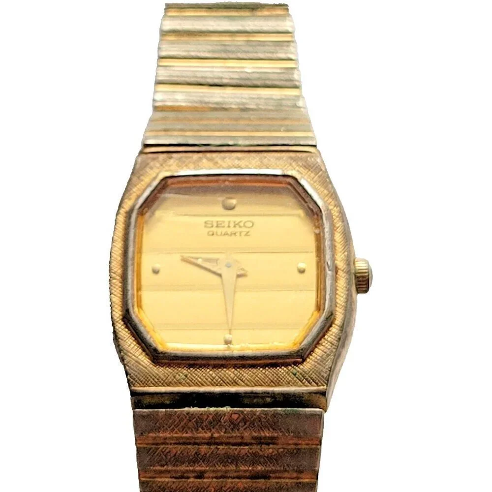 Seiko Watch Women's Vintage Bracelet Stainless Steel Back